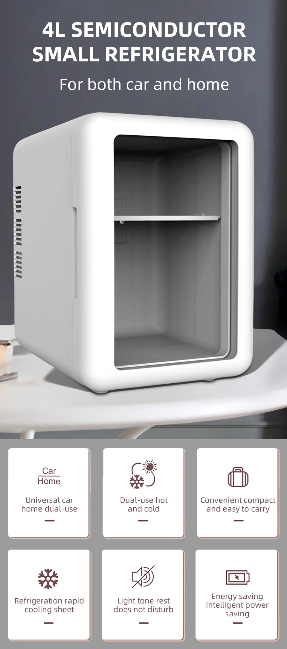 4L Mini Skincare Fridge