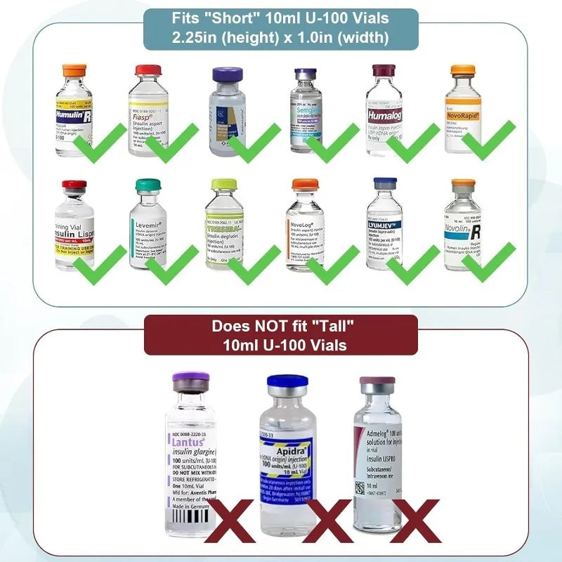15-Slot Insulin Vial Holder